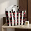 2026 Nuevo Sitio Independiente Transfronterizo Temu Bolso de Mano Impermeable PVC+Lona Portátil de Viaje Bolso de Hombro Bolso Tote