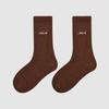 Meias Infantis Zyz Atacado 25 Inverno Veludo Quente Cor Pura Carta Meias de Meia Panturrilha Algodão Meias Fofas para Meninos e Meninas