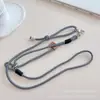 Funda para Teléfono Móvil con Costuras Bicolor, Correa Cruzada para Hombro, Correa de Bolso Creativa, Cadena Antiperdida de Color de Alto Contraste, Correa Lanyard Universal