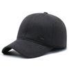 Gorra de sarga para personas de mediana edad y mayores, gorra de béisbol con protección para los oídos acolchada de terciopelo para otoño e invierno, gorra cálida de algodón para viajes al aire libre