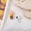 Aleación de Zinc Pintada Colgante Charlie Snoopy Accesorios para Joyería DIY Lanyard para Teléfono Llavero Colgante para Bolsa Accesorios