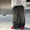 Pantalones de Algodón Tienda Otoño para Niños Estilo Coreano 2026 Nueva Moda Pantalones de Niño Tendencia Genial Otoño Sueltos Pantalones Largos para Bebé