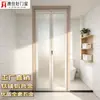 Porta Sanfonada Pequena para Banheiro, Vidro Sem Trilho, À Prova d'Água e de Umidade, Fábrica de Foshan com 16 Anos de Experiência, Porta de Banheiro, Porta Sanfonada Colmeia