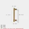 Manija de Armario de Aleación de Zinc Nórdica de Lujo Ligero, Manija de Puerta de Cajón y Gabinete Minimalista Moderno Francés Color Cobre, Dorado Champagne
