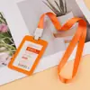 Youhe 6075/6076 Juego de identificación, tarjeta transparente doble, cordón para identificación, tarjeta de trabajo, cordón para identificación, cordón para colgar, impresión