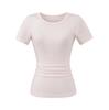 Tops básicos de verano para mujer estilo europeo y americano ajustados para mujer look adelgazante multicolor cuello redondo pequeño jersey camisetas de manga corta