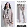 Ropa de Negocios Hombres y Mujeres Mismo Traje Azul Tienda 4S Ropa de Trabajo Gerente de Banco Ropa de Trabajo Moda Temperamento Vestido Formal