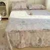 Lençol de Cama Flanelado de Algodão Puro Espesso Desenho Animado Peça Única 2026 Novo Outono e Inverno 100% Algodão Colcha Infantil Lençol de Elástico para Cama de Solteiro Conjunto de Três Peças