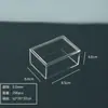 Caixa de Embalagem para Joias de Colar, Caixa de Armazenamento Longa de Acrílico Transparente, Exibição de Amostras Minerais, Em Estoque, Personalizável com Logo