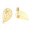 Aretes Retro Creativos de Acero Inoxidable Aretes de Gota de Agua Personalizados para Mujer Europea y Americana Joyería de Gancho para la Oreja Venta al por Mayor Cristal Exquisito