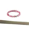 "Wan Yu" Pulsera de Cristal Rosa Rodonita Flor de Cerezo Natural de Alta Calidad Estilo Chino para Mujer Pulsera de Regalo