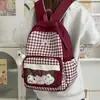 Mochila de Estilo Ins High School de Aspecto Caro para Niñas, Mochila Linda de Gran Capacidad para Estudiantes de Secundaria, Mochila Casual Versátil para Niñas