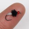 Anzuelo para pesca con mosca, cebo biónico, explosivo, para mosquitos, venenoso, con efecto fluorescente, microcebo biónico Luya, boca de caballo, tira blanca