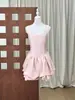 Vestido Bodycon Estilo Francés Puro Deseo Cuello Cuadrado Tirantes Finos Volante Body Ajustado Adelgazante Línea A para Mujer 2026 Primavera Verano