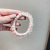 Elástico de Cabelo de Cristal Cetim de Alta Qualidade para Mulheres, Luxo Leve, Alta Elasticidade, Versátil, Suave com o Cabelo, Elástico para Coque