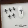 Venta Caliente Aleación Cruz Clavo Arte Decoraciones Punk Chica Picante Estilo Versátil Cruz Pistola Negro DIY Accesorios para Uñas
