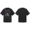 Jia Yiku 2026 Nueva Marca Americana de Moda Urbana Camiseta Base Camiseta de Marca Lavada Tendencia Algodón Puro Verano Manga Corta Hombre