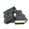 Adaptador HDMI hembra a DVI macho HDtoDVI 24 1 HDMI hembra DVI24 5 conversión de tornillo metálico