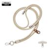 Cordón elegante de 6 mm con hebilla doble para teléfono móvil, para muñeca, corto, funda para teléfono móvil, cordón tejido, cordón para cámara/llaves, antipérdida