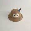 Sombrero de Bebé Coreano Yipan Otoño e Invierno Nuevo Lindo Sombrero de Pescador Pingüino para Niñas Cálido Protección Solar para Bebé