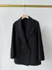 Atmosfera simples e sofisticada ~ Casaco blazer curto de cashmere dupla face com lapela de blazer clássica jaqueta de lã