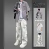 Camisa Masculina de Manga Curta de Seda Gelada Verão 2026 Novo Estilo Conjunto Completo para Homem Terno Casual Elegante de Alta Qualidade