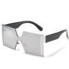 Gafas de sol sin marco de una pieza, populares entre Europa y América, gafas de sol de una pieza que combinan con todo, gafas de sol personalizadas de montura grande de moda para mujer