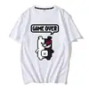 Teoría de la bala rueda de bala rota juego de baile anime periférico levanta la mano oso sonrisa oso manga corta principal camiseta de algodón verano