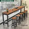 Mesa de bar para sala de estar balcón ocio bar pequeño taburete alto mesa estrecha simple mesa larga de pared combinación de mesa y silla