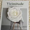 Tela Simulada Retro 10cm Cabeza de Flor de Rosa Pared de Flores Caja de Regalo Decoración DIY Boda Hogar Flor Artificial Flor Simulada