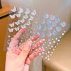 Pasta de maquiagem infantil Face Diamond Face Accessories Pasta de rosto Diamond Shattered Diamond Lantejoulas Maquiagem para os olhos Butterfly Bright Rhinestone Performance Face Paste