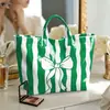 2026 Nova Bolsa de Mão Transfronteiriça Temu Site Independente Impermeável PVC+Lona Portátil para o Dia a Dia Bolsa de Ombro Bolsa Tote