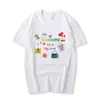 Camiseta Divertida con Estampado de Dibujos Animados para Mujer Verano 2026 Nueva Talla Grande Estilo Coreano Ins Holgada y Versátil Algodón Puro Top de Manga Corta