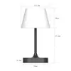 Lámpara de Mesa Recargable Impermeable Transfronteriza, Lámpara para Acampar al Aire Libre, Lámpara de Emergencia, Lámpara de Lectura, Lámpara de Mesa Decorativa para Interiores, Luz Nocturna