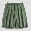 Shorts casuales de verano para hombre estilo japonés ropa de trabajo modernos delgados de color sólido elásticos shorts deportivos overoles para hombre