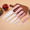 Cuchillo de cerámica para fruta con mango de color y circonita para cocina, cuchillo de cerámica para pelar, cuchillo de chef, cuchillo universal, embalaje disponible.