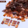Azulejos de Mosaico, Materiais Artesanais, Materiais para Luminária de Mesa DIY, Vidro de Cristal Colorido de Alta Transparência com Mica
