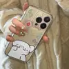 Funda suave de dibujos animados de Perro Blanco Pequeño para Apple 17ProMax/16/15, Funda espacial para iPhone 13/14