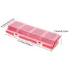 Caja de Almacenamiento de Plástico Multicompartimentos, Estuche Organizador para Tornillos de Ferretería y Piezas Pequeñas de Joyería