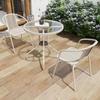 Juego de Muebles para Patio Exterior, Juego Combinado para Terraza de Villa Nórdica y Jardín, Mesa y Sillas Sencillas Impermeables y Protectoras del Sol para Ocio