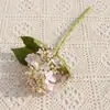 Capullos de flor de hortensia de tallo corto, flores artificiales, flores falsas, para bodas, hoteles, fotografía, hogar y decoración de interiores