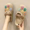 Sandalias Perforadas Florales Birkenstock para Mujer, Nuevo Modelo Verano 2026, Zapatillas Mary Jane Transpirables Antideslizantes para Exteriores para Mujer