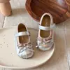 Zapatos Mary Jane Casuales de Estilo Coreano para Niñas con Lunares y Moño, Zapatos de Velcro Lindos de Princesa para Niños, Primavera y Otoño 2026