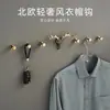 Envío Gratis Ganchos de Latón para Abrigos, Ganchos de Pared para Toallas de Entrada, Armario Lujo Ligero Sin Taladro Dorado