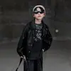 Ropa para niños, chaqueta de cuero de otoño para niños, nuevo modelo 2026, chaqueta de primavera y otoño para niños mayores, elegante y moderna