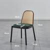 Silla con Respaldo Balcón Silla de Ratán Silla de Comedor para el Hogar Mesa y Silla de Exterior Arte en Hierro para Restaurante Silla de Ocio para Casa de Huéspedes Tejido de Ratán Nórdico Alto