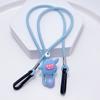 Máscara de Dibujos Animados para Niños Cuerda para Colgar al Cuello Anti-pérdida Colgante de Cuello Cordón Ajustable con Botón para Colgar de la Oreja Gafas Disponibles