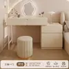 Penteadeira para Quarto, Modelo Novo 2026 Moderno e Simples, Cômoda Integrada e Armário de Armazenamento, Adequada para Apartamentos Pequenos e Quartos Alugados