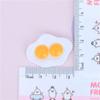 Pegamento crema funda para teléfono móvil paquete de material DIY comida de simulación y juego accesorios de resina huevo frito huevo decoración personalizada