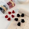 Amor de Terciopelo Pequeño Agarre Accesorios para el Cabello Pequeño Flequillo Horquilla Lateral Mini Pinza Pequeña Tocado para Mujer Horquilla Agarre para el Cabello